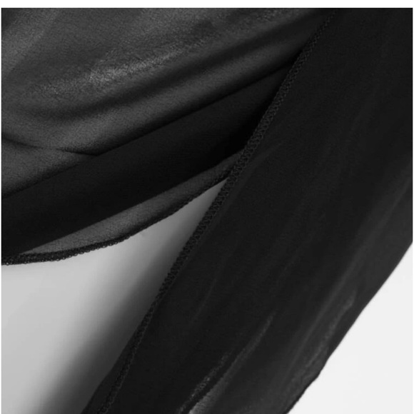 Sheer black cover up sarong nwt - Picture 2 of 3